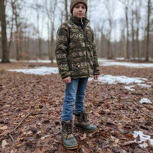 Game Winner Camo Waterproof Duck Boots | Youth Insulated Winter Shoes